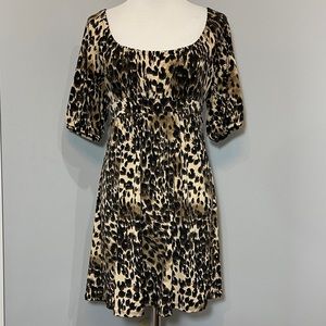 👗2 for $30  Animal print leopard 3/4 sleeve dress